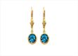 Gold Plated Gemstone Dangle Earring
