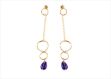 Gemstone Long Dangle Earring