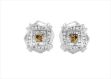 CZ Studded Gemstone Stud Earring