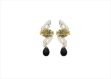Two Tone Plated | Gemstone Earrings