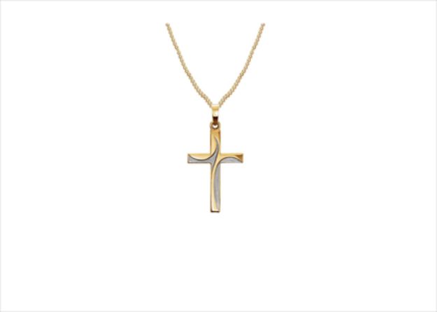 Dual Tone Plated | Cross Pendants