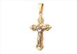 Dual Tone Plated | High Polish Cross Pendants