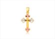 Tri Tone Plated | High Polish Cross Pendants