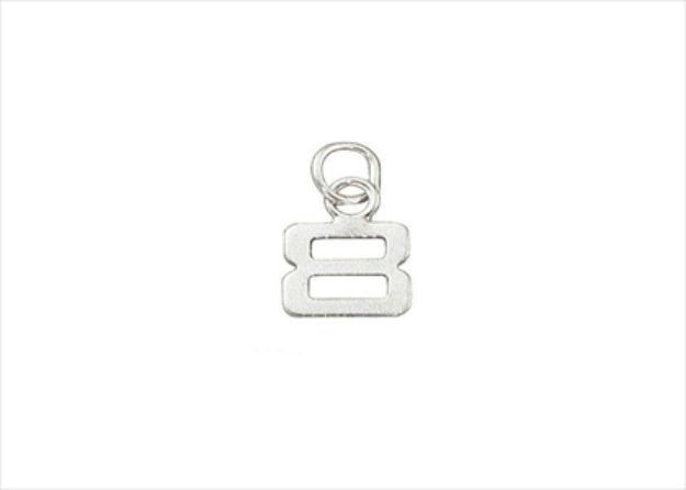 White Gold Plated | Numeric Pendants