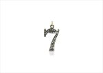 White Gold Plated | Numeric Pendants