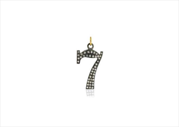 White Gold Plated | Numeric Pendants