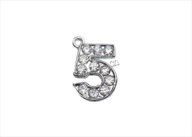 White Gold Plated | Numeric Pendants
