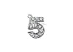 White Gold Plated | Numeric Pendants