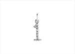 White Gold Plated | Numeric Pendants