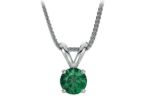 Silver Plated | Solitaire Stud Pendants