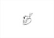White Gold Plated | Solitaire Stud Pendants