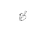 White Gold Plated | Solitaire Stud Pendants