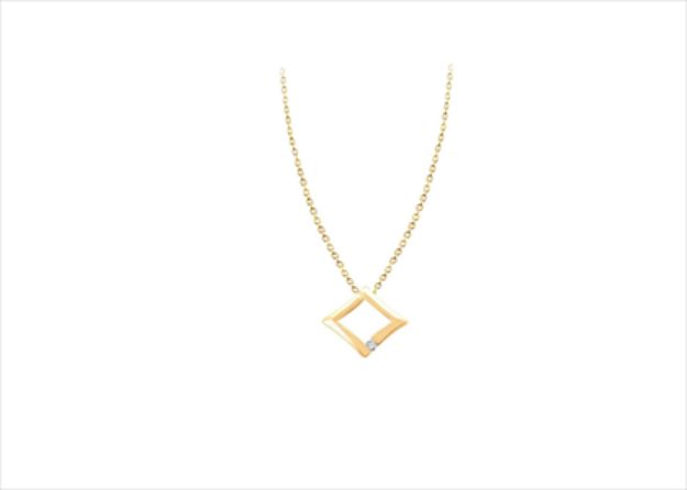 Gold Plated | Solitaire Stud Pendants