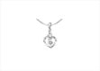 White Gold Plated | Solitaire Stud Pendants