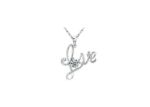 White Gold Plated | Solitaire Stud Pendants