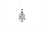 White Gold Plated | Solitaire Stud Pendants