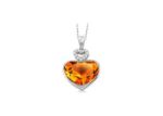 Rhodium Plated | Solitaire Stud Pendants
