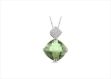 Rhodium Plated | Solitaire Stud Pendants