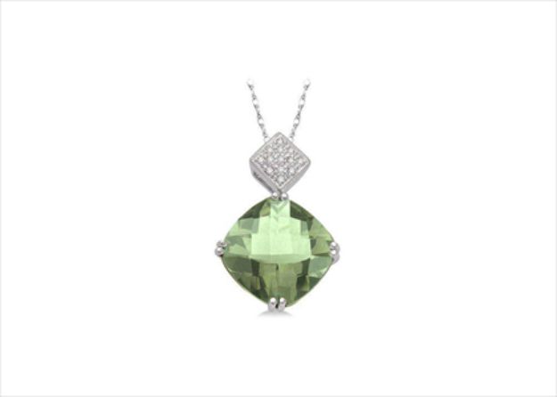 Rhodium Plated | Solitaire Stud Pendants