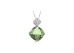 Rhodium Plated | Solitaire Stud Pendants