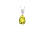 Rhodium Plated | Solitaire Stud Pendants