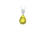 Rhodium Plated | Solitaire Stud Pendants