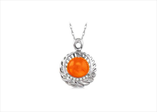 Rhodium Plated | Solitaire Stud Pendants