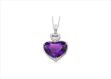 Rhodium Plated | Solitaire Stud Pendants