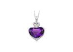 Rhodium Plated | Solitaire Stud Pendants
