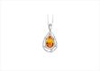 Rhodium Plated | Solitaire Stud Pendants