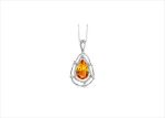 Rhodium Plated | Solitaire Stud Pendants