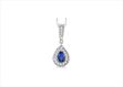 Rhodium Plated | Solitaire Stud Pendants