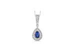 Rhodium Plated | Solitaire Stud Pendants