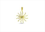 Gold Plated | Solitaire Stud Pendants
