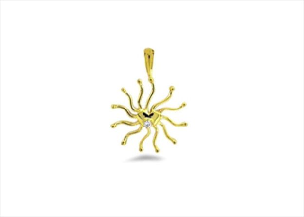 Gold Plated | Solitaire Stud Pendants