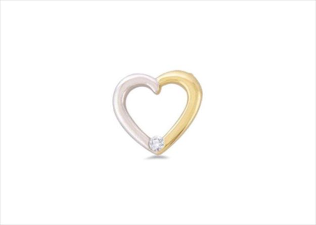 Dual Tone Plated | Solitaire Stud Pendants