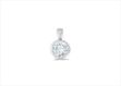 Rhodium Plated | Solitaire Stud Pendants