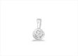 Rhodium Plated | Solitaire Stud Pendants