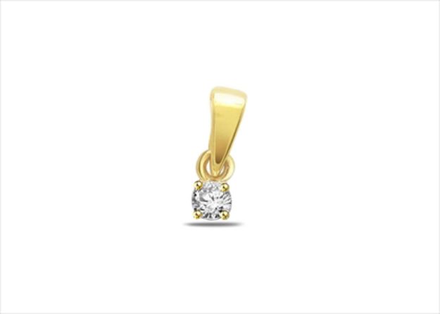 Gold Plated | Solitaire Stud Pendants