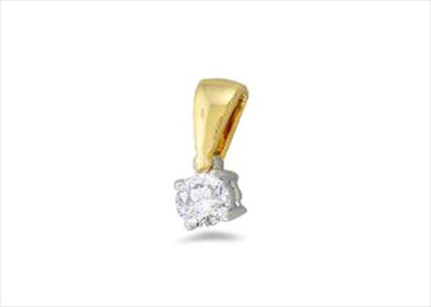 Gold Plated | Solitaire Stud Pendants