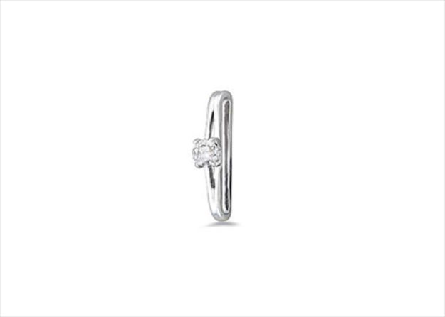Rhodium Plated | Solitaire Stud Pendants