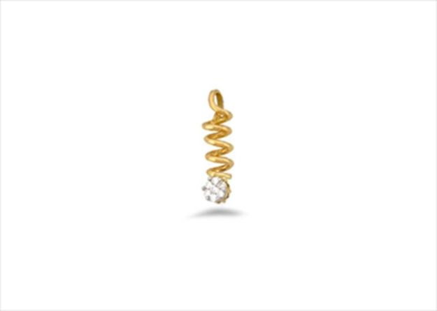 Gold Plated | Solitaire Stud Pendants