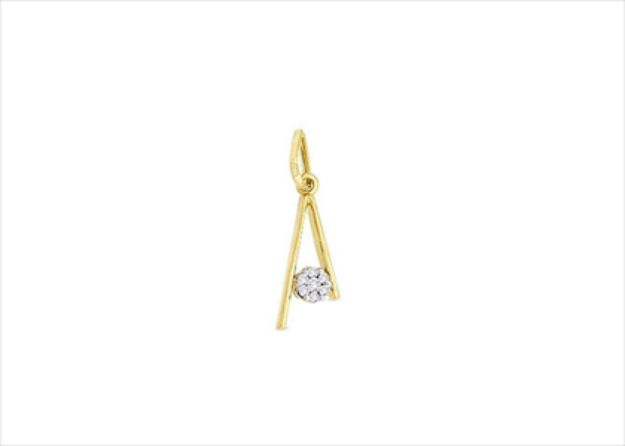 Gold Plated | Solitaire Stud Pendants