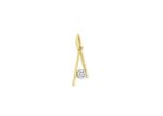 Gold Plated | Solitaire Stud Pendants