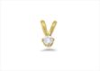 Gold Plated | Solitaire Stud Pendants
