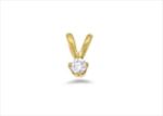 Gold Plated | Solitaire Stud Pendants