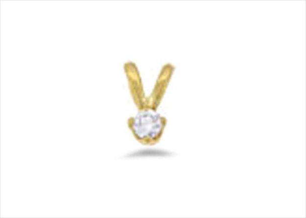 Gold Plated | Solitaire Stud Pendants