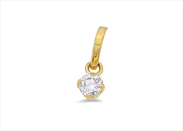 Gold Plated | Solitaire Stud Pendants