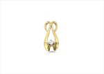 Gold Plated | Solitaire Stud Pendants