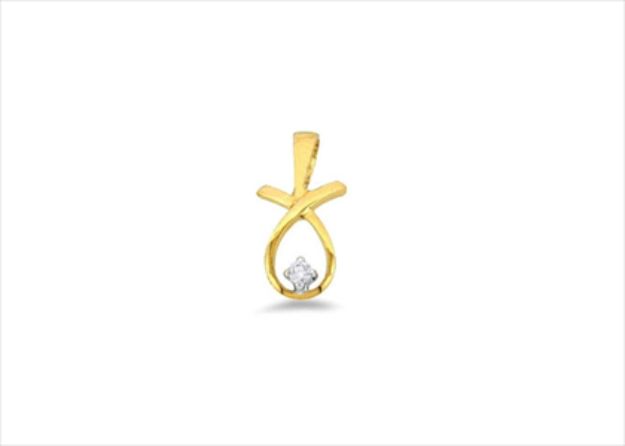 Gold Plated | Solitaire Stud Pendants